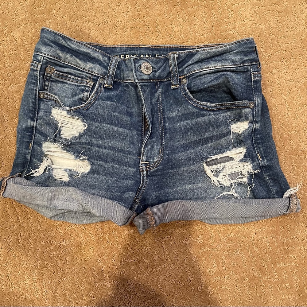 american eagle next level stretch shorts. size 6